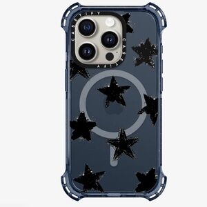 CASETiFY iPhone 12Pro - Monochrome Impact Case Pattern Star in Classic Blue